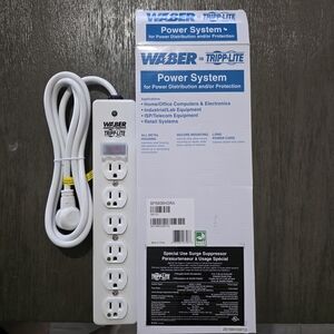 White Multi-Outlet Surge Protector Adapter for Home and Office Use